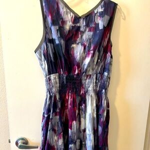 Vera Wang, Purple mosaic  dress